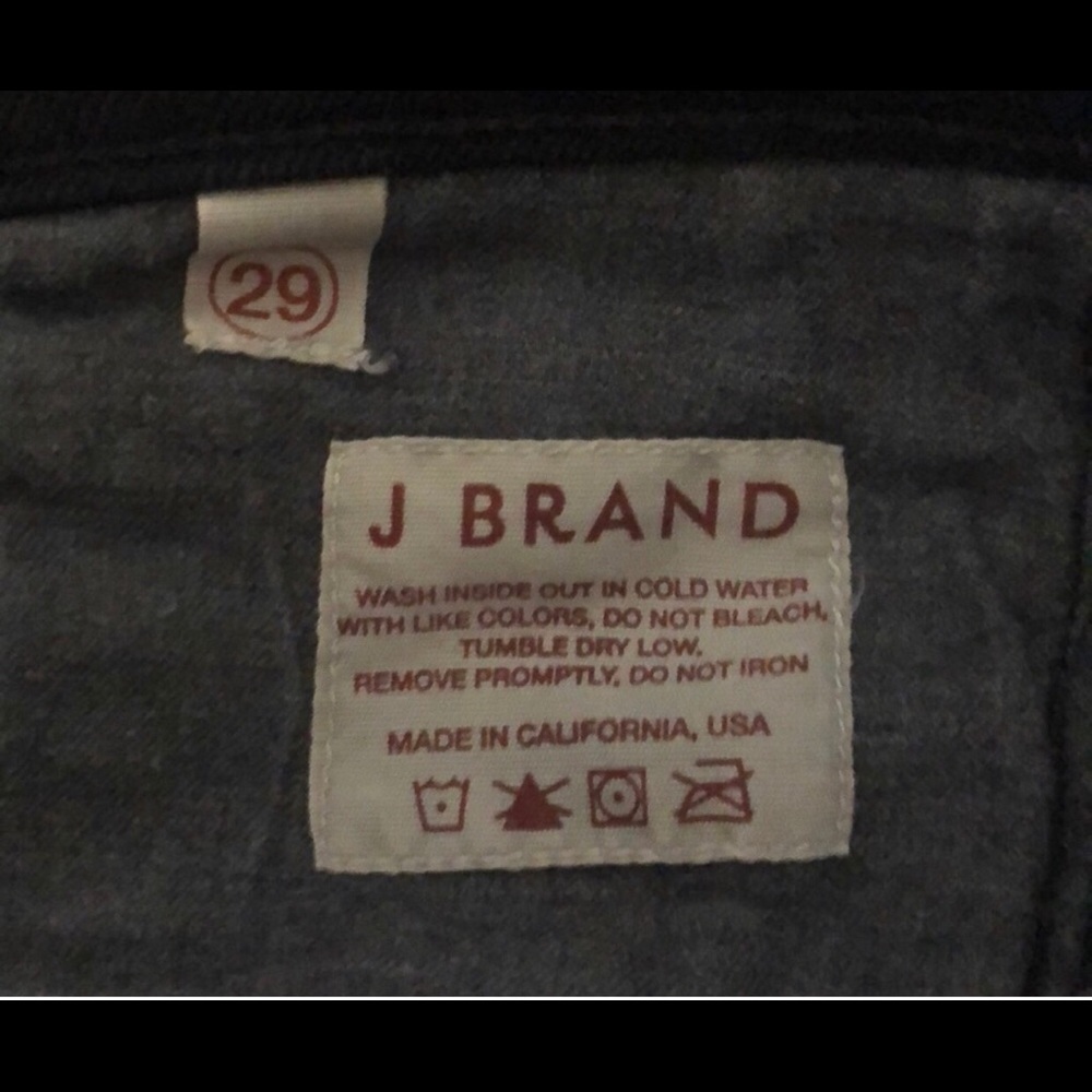 J Brand Women’s The Deal Black Skinny Jean zippers at the ankle 29 - Picture 7 of 8